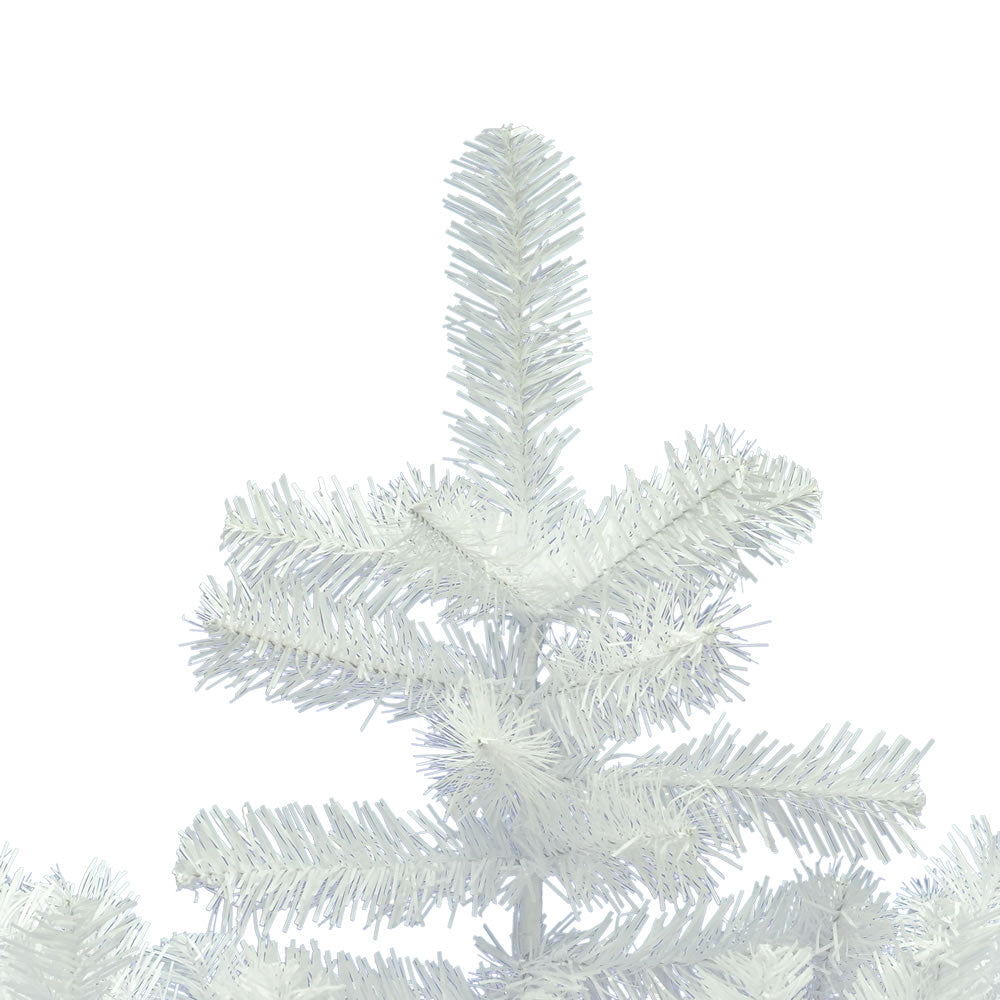 Vickerman 7.5' Crystal White Pine Slim Artificial Christmas Tree Unlit