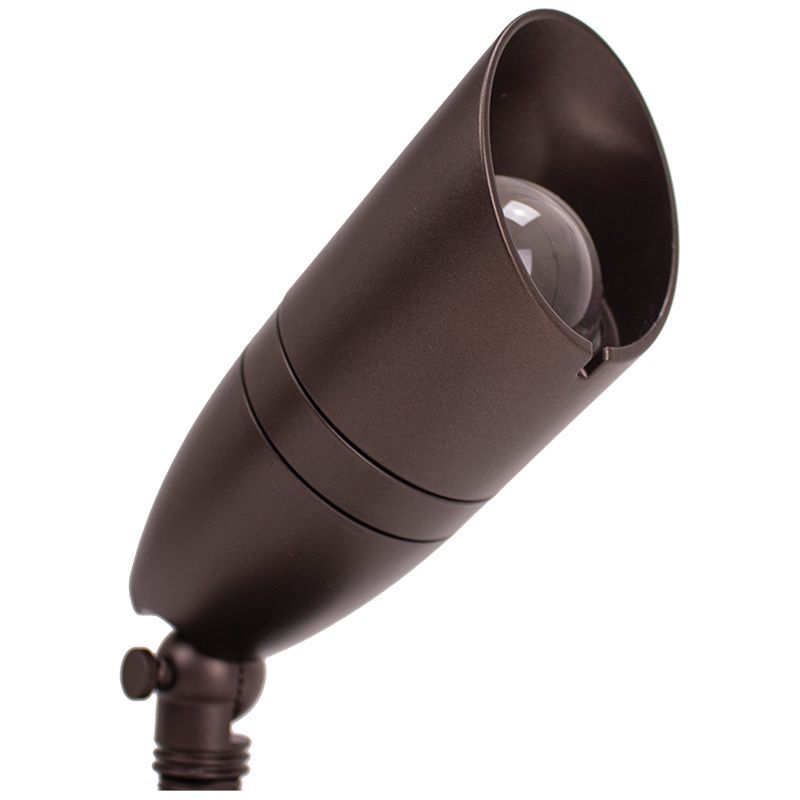 Westgate 120V Integrated Alum. LED Spot Light 8W 3Cct 3/4/5K 700 Lumens - Orb, Landscape Lighting , 8W, 700 Lumens, 30K/40K/50K, Oil Rubbed Bronze Finish