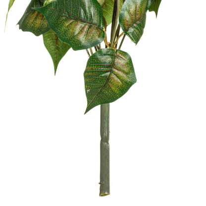 Vickerman 18" Red Poinsettia and Leaf Bush.