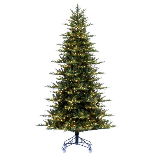 Vickerman 7.5' x 58" Vermont Fraser Fir Artificial Pre-lit Christmas Tree Warm White Lights.