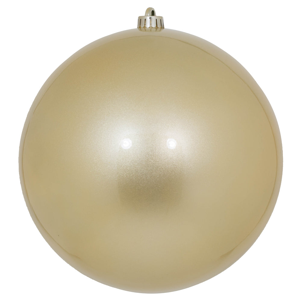 Vickerman 10" Champagne Candy Ball Ornament