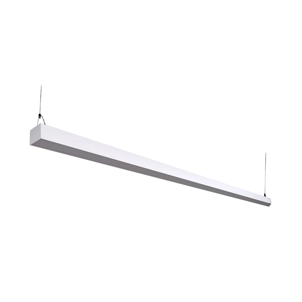 Euri Lighting EUD8-100W103sw-W Commercial LED 100-Watt 8 ft. Architectural Linear Up and Down Light Dual 3 Color Selectable Dimmable Linkable - White