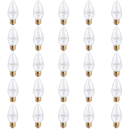 BULBRITE INCANDESCENT F15 MEDIUM SCREW (E26) 25W DIMMABLE LIGHT BULB 2700K/WARM WHITE 25PK (421125)