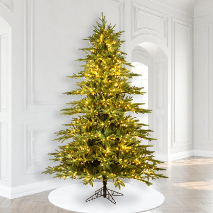Vickerman 9' x 68" Kamas Fraser Fir Tree 2200 Warm White Low Voltage 3MM LED Lights.
