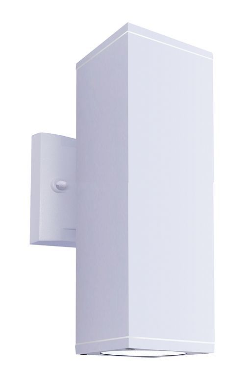 Westgate 4In Square U/D Wall Cyl. 2X12W 30K/40K/50K Dim. - White, Outdoor Lighting, 24W, 1920 Lumens, 3000K/4000K/5000K, White Finish, TRIAC Dimming