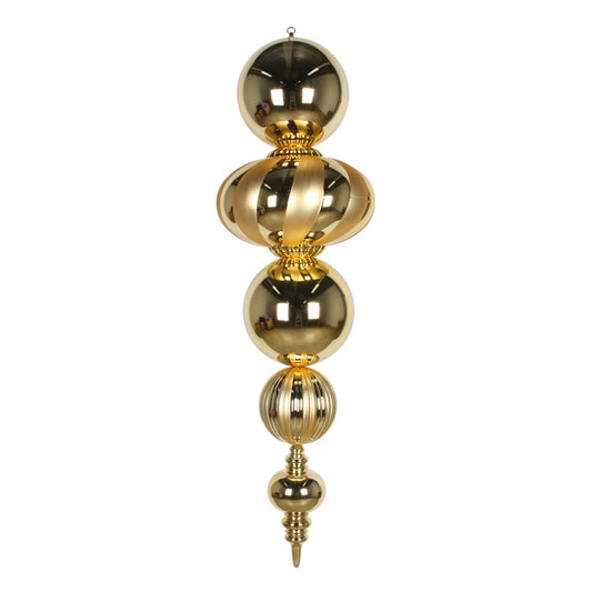 Vickerman 54" Gold Shiny and Matte Finial Ornament