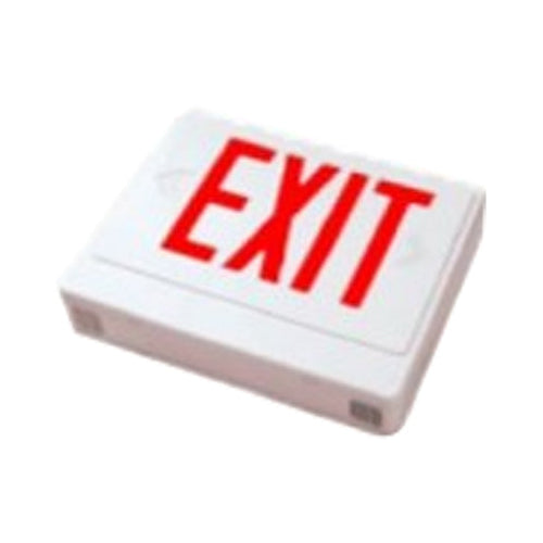 Westgate Remote Capable LED Exit SGL/DBL Face Univ. Green Letters Black Housing, 120/277V, LED Exit & Emergency Lighting, 3.8W, Black Finish