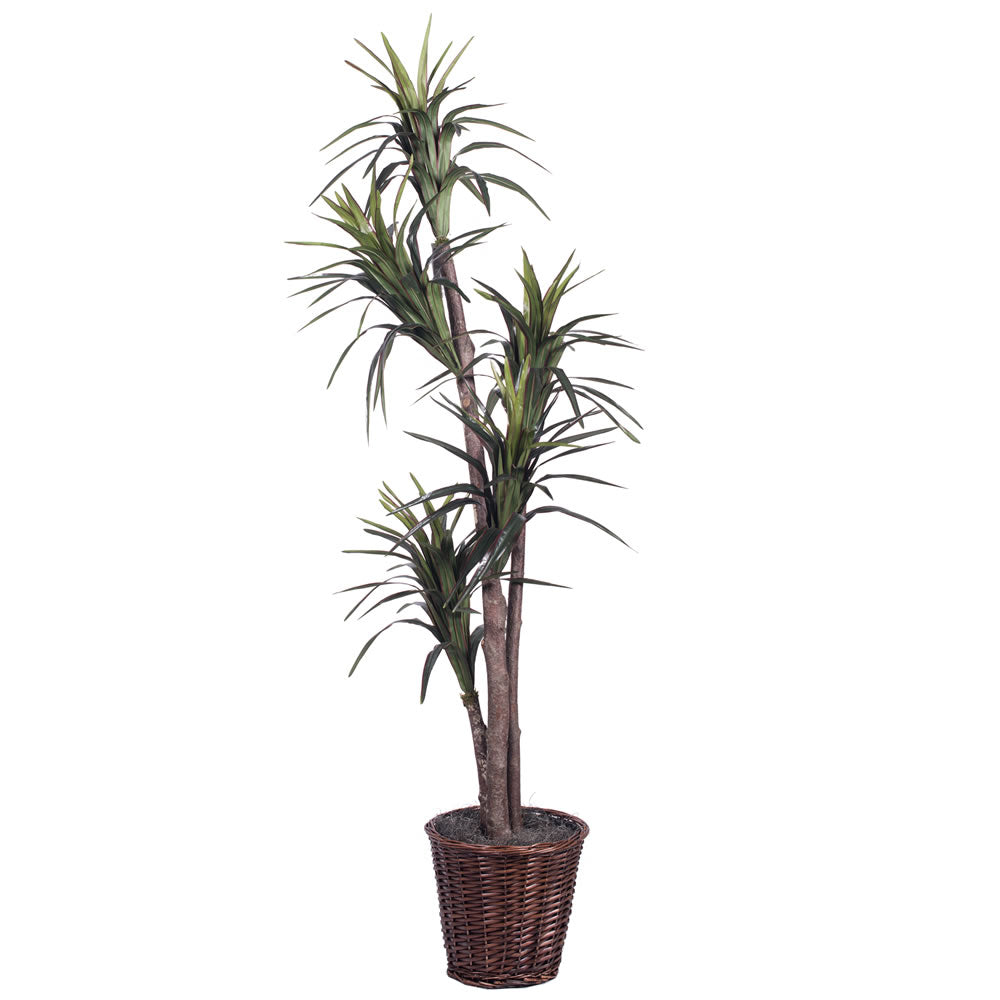 Vickerman 6' Artificial Marginata Executive Rattan Basket.