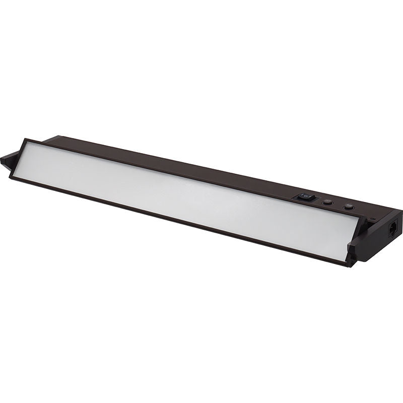 Westgate 24In Adj. Head Under Cab. 3Cct + 9 RGB Modes, Push-Button Control, Cords Incl., Bronze, Undercabinet Lighting, 12W, 660 Lumens, 30K/40K/50K + RGB, Bonze Finish None