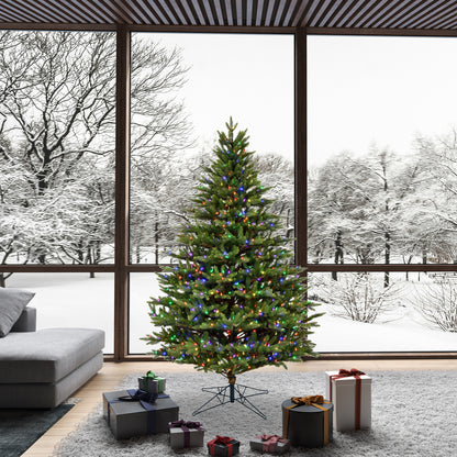 Vickerman 6.5' x 51" Douglas Fir Artificial Christmas Tree Multi-colored Dura-Lit LED lights