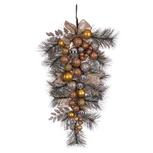 Vickerman 32" Copper and Gold Deco Teardrop