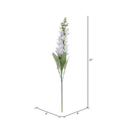 Vickerman 36" Artificial White Foxglove Stem