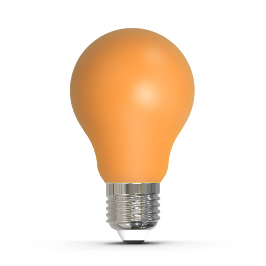 Bulbrite 776106 25-Watt Equivalent Ceramic Amber Color A19 Weatherproof Outdoor E26 Medium Base LED Light Bulb