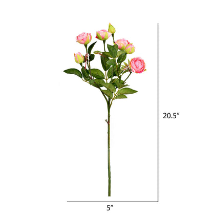 Vickerman 20.5'' Artificial Tea Rose Spray. Includes 3 sprays per pack.