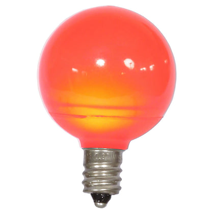 Vickerman G40 Red Ceramic LED Replacement Bulb package of 25