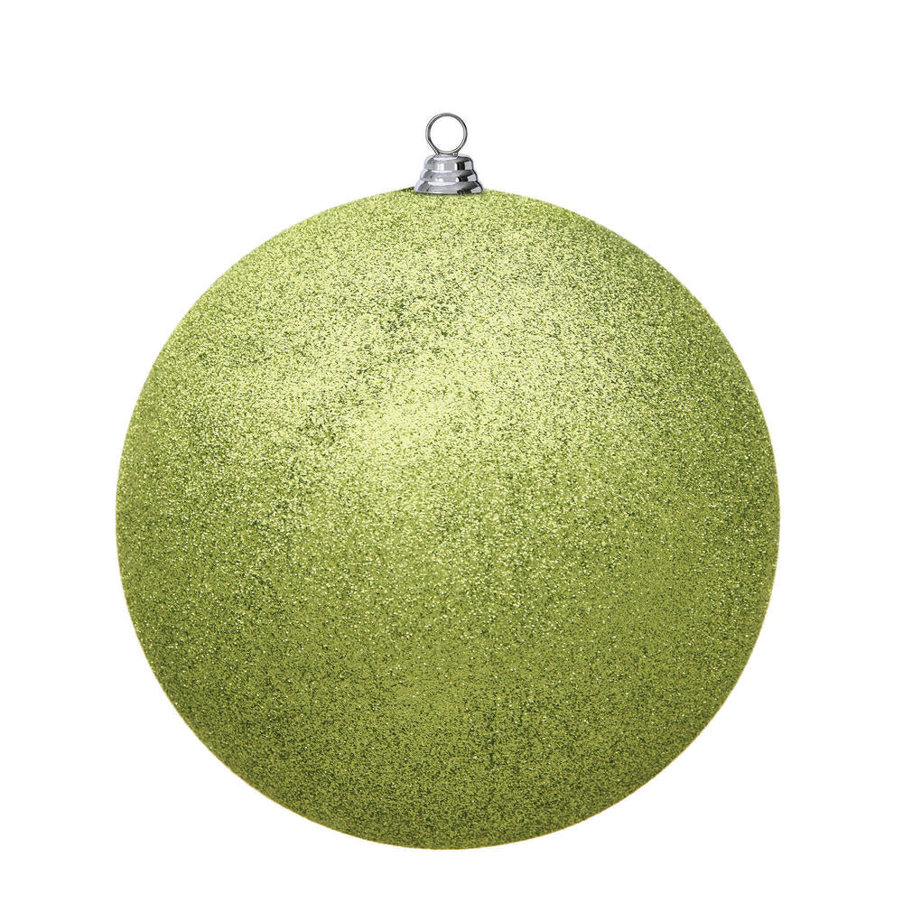 Vickerman 15.75" Lime Glitter Ball Ornament