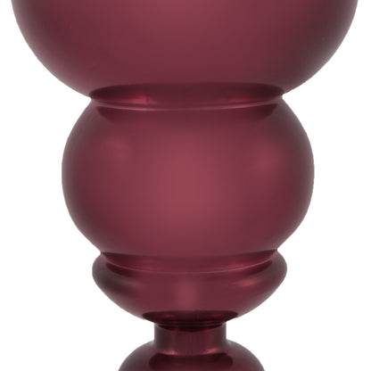 Vickerman 14" Burgundy Shiny Finial Ornament