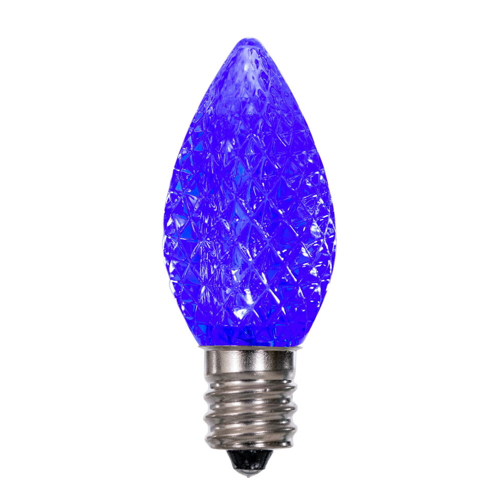 Vickerman C7 LED Blue Faceted Replacement Bulb bag of 25