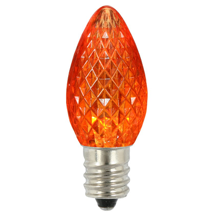 Vickerman C7 LED Orange Faceted Twinkle Bulb bag of 25