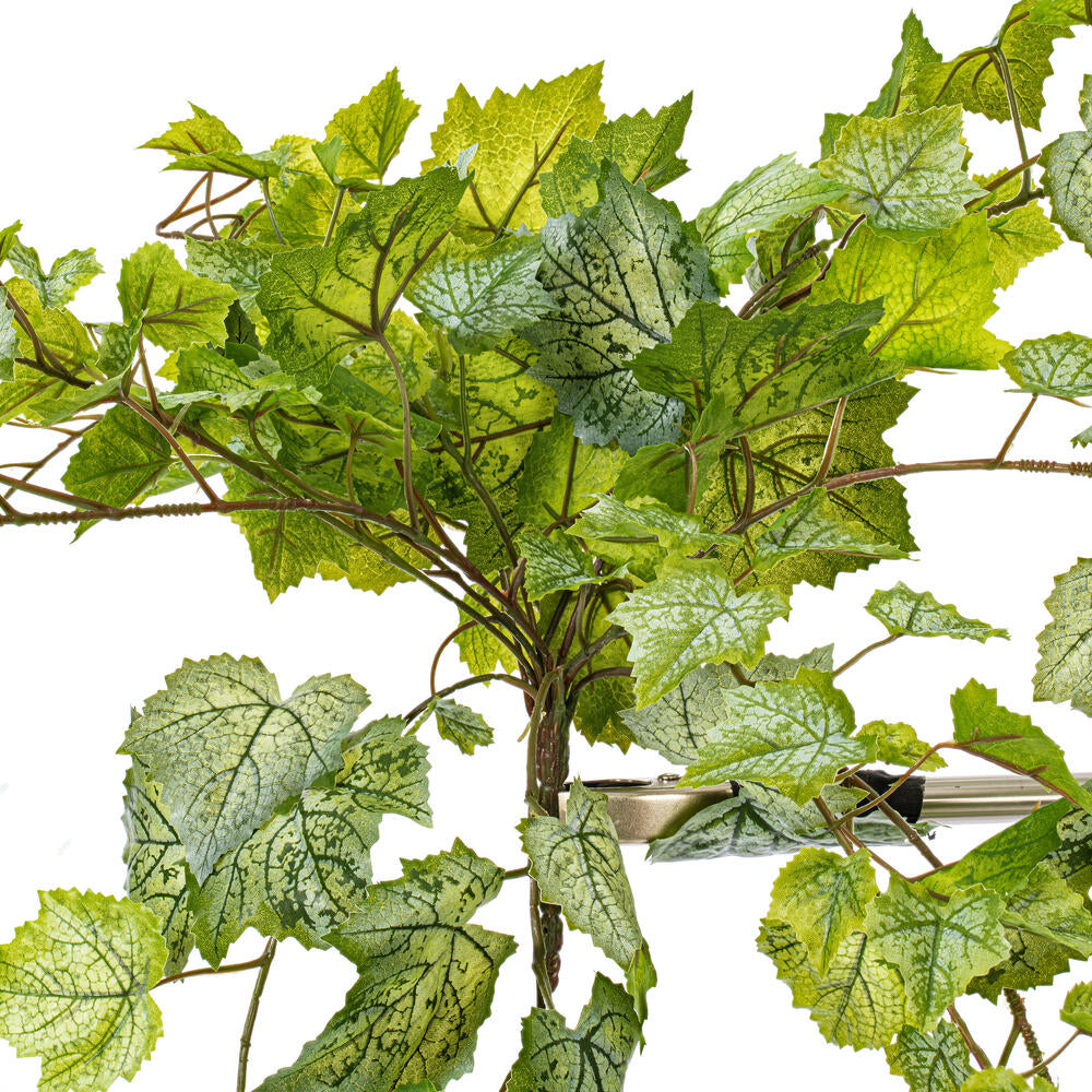 Vickerman 51" Artificial Green & White Grape Leaf Ivy Hanging Bush.