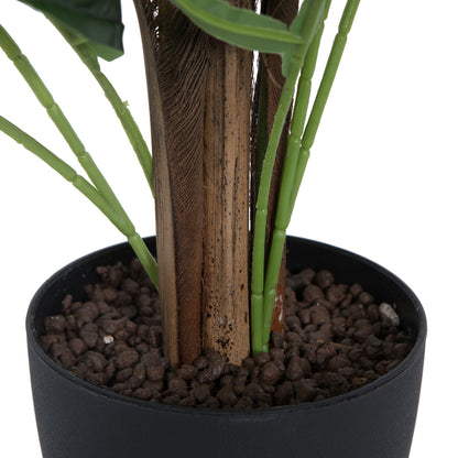Vickerman 47" Artificial Potted Fern Palm Real Touch Leaves.