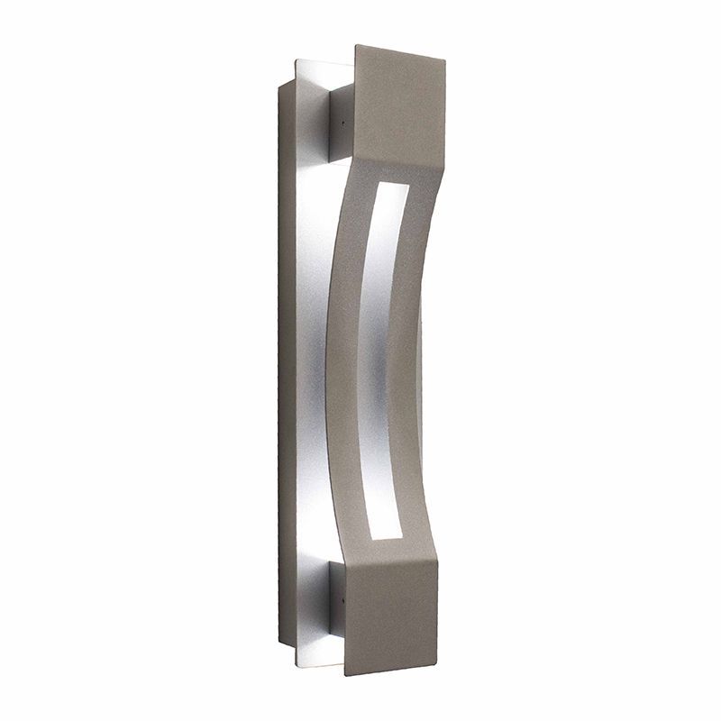 Westgate Crest Wall Scone Cover,  Curve Type , Silver, Outdoor Lighting, Silver Finish