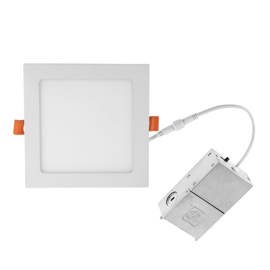 ASD Lighting LED Recessed Mini Panel Square 12inch 24W 120V Triac 2700/3000/3500/4000/5000K White UL