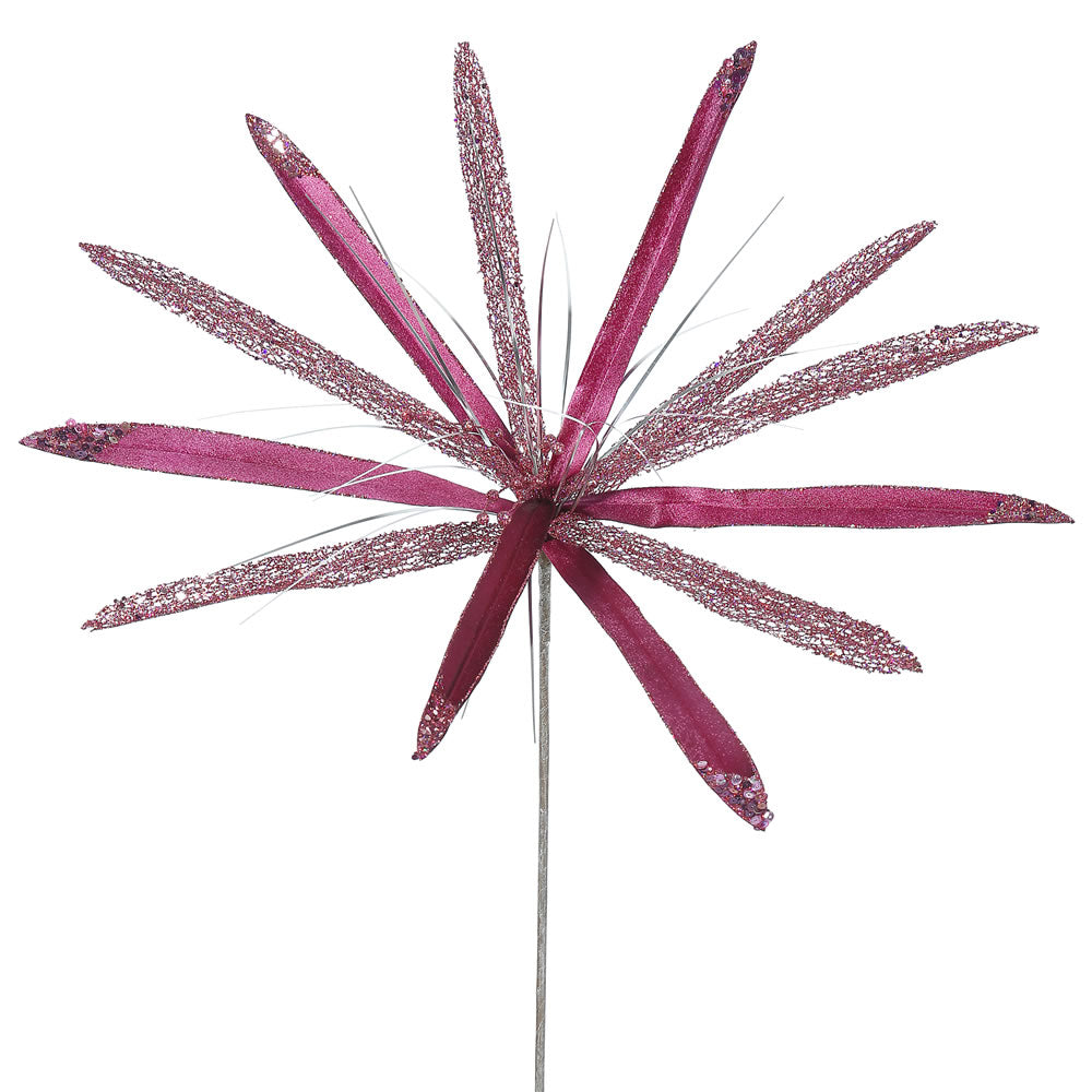 Vickerman 24" Mauve Velvet Papyrus Artificial Christmas Pick 3 per Bag
