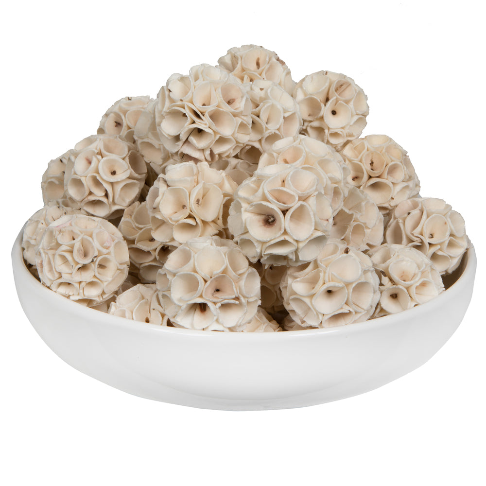 Vickerman Natural Botanicals 2.4" Sola Crape Ball. Includes 50 pieces per Pack.