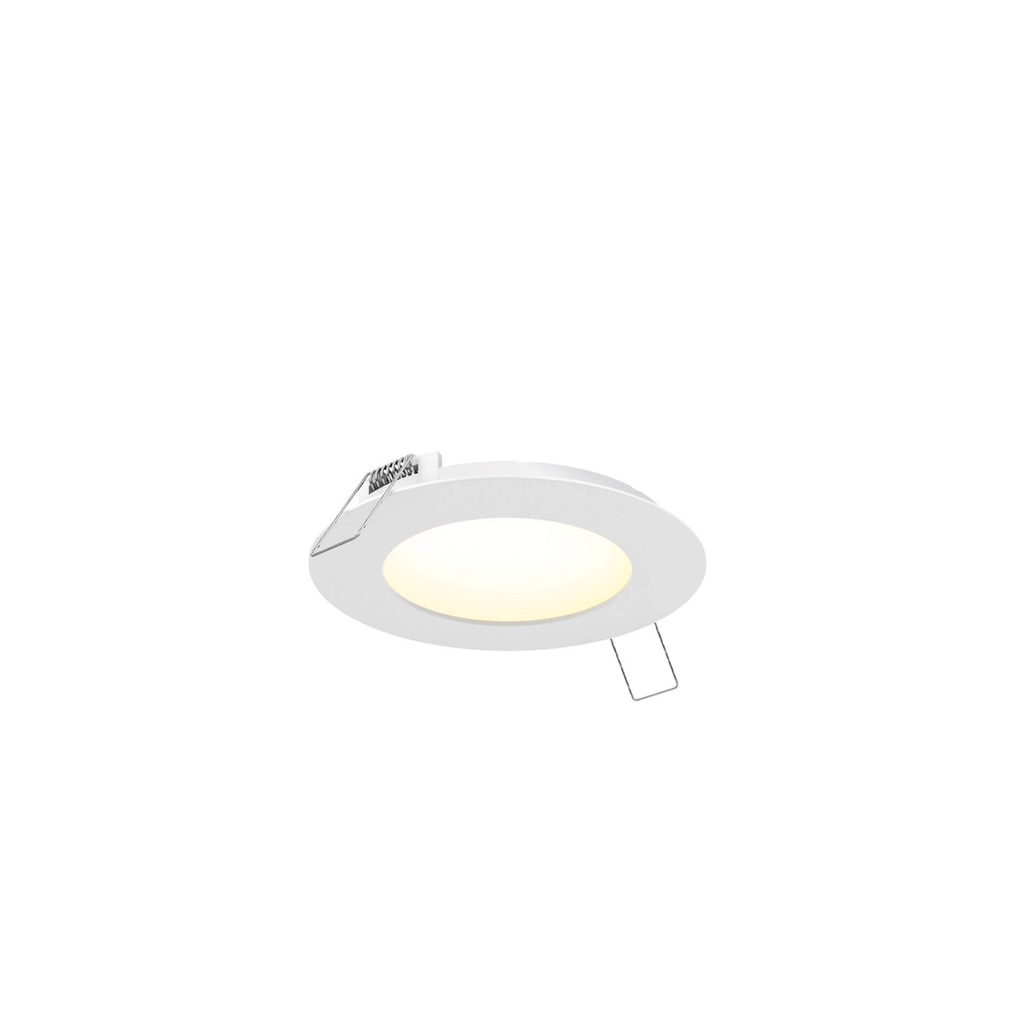 DALS 3-Inch Round Recessed Panel Light with Junction Box/Driver | CCT Selectable | 8W, 560 Lumens | Dimmable Pot Light | Wet Rated | ETL Certified