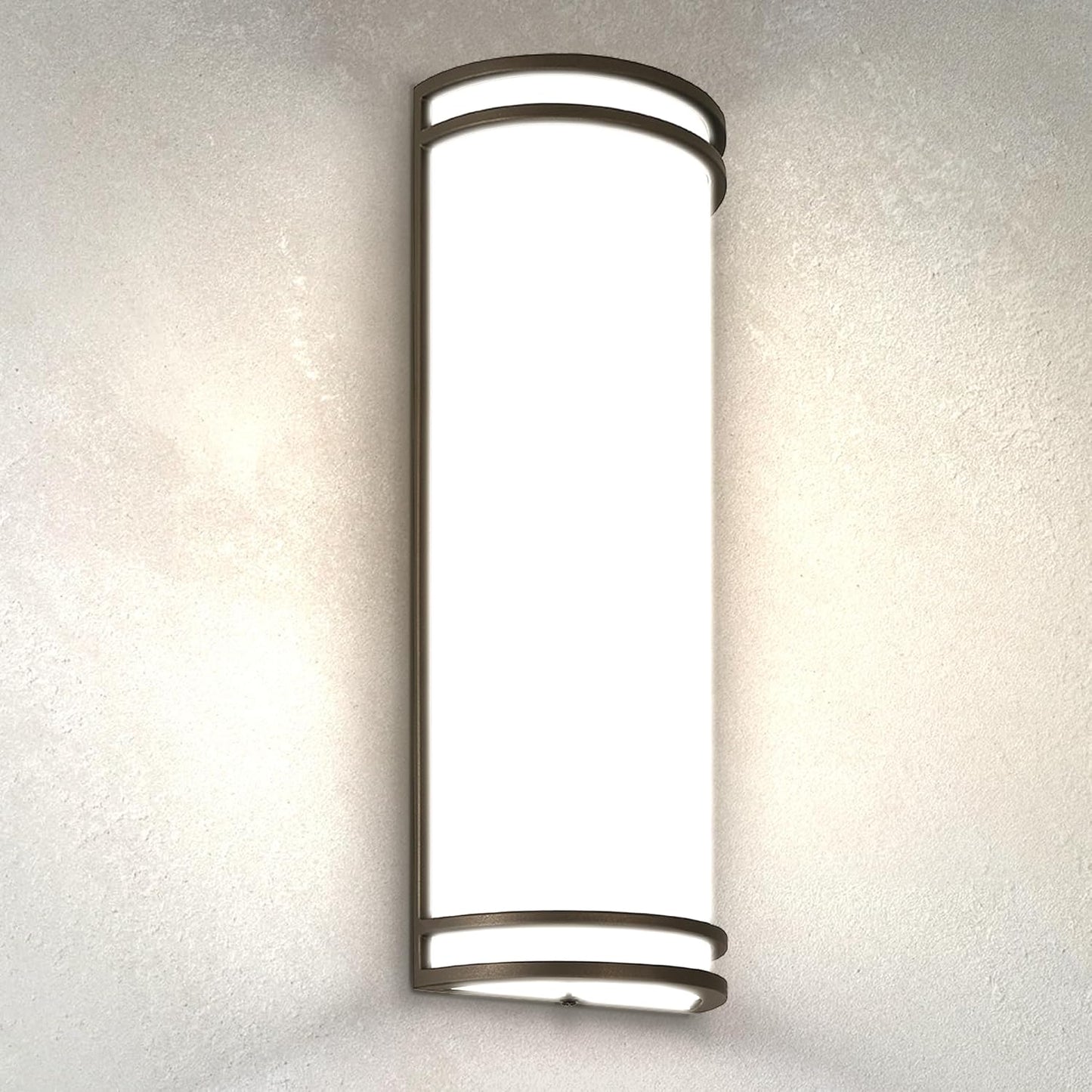 ASD Lighting LED Outdoor Wall Sconce 18" 20W 120-277V CCT Selectable 3000/4000/5000K Dimmable Oil Rubbed Bronze ETL