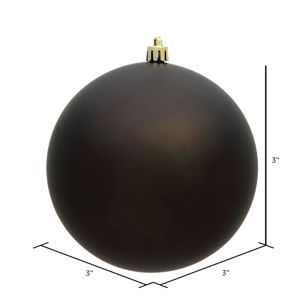 Vickerman 3" Gunmetal Matte Ball Ornament 32 per Box