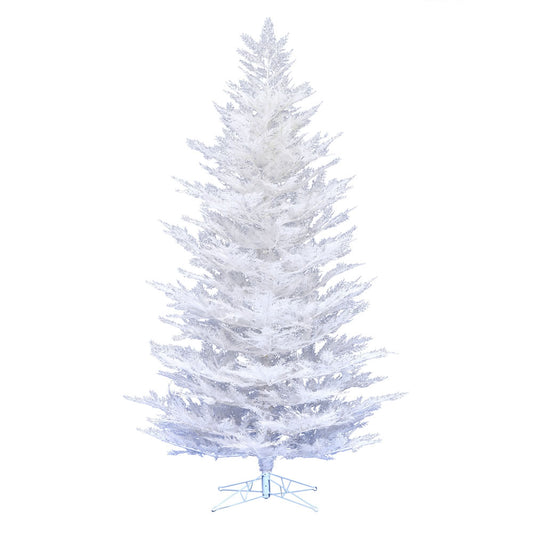 Vickerman 4.5' x 43" Flocked Cedar Pine Artificial Christmas Tree Unlit