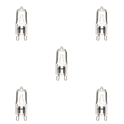 BULBRITE HALOGEN T4 BI-PIN (G9) 20W DIMMABLE LIGHT BULB 2900K/SOFT WHITE 5PK (654020)