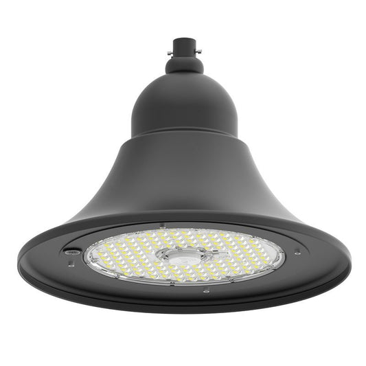 Westgate Decorative Area Bell Model B 20In 50/80/100W 30/40/50K 130 Lumens/W 100-347V Black, Outdoor Lighting, 50W/80W/100W, 130 Lumens/W, 30K/40K/50K, Black Finish, 0-10V