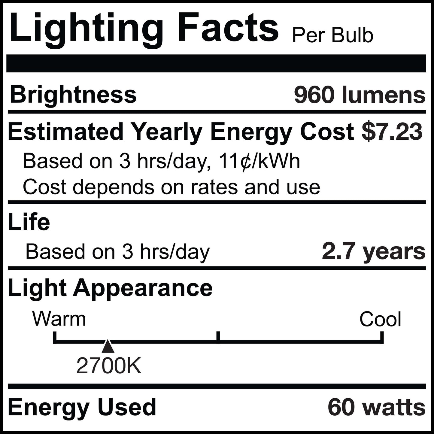 BULBRITE KRYPTON/XENON T3 DOUBLE-CONTACT BAYONET (BA15d) 60W DIMMABLE LIGHT BULB 2700K/WARM WHITE 2PK (473261)
