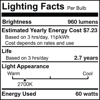 BULBRITE KRYPTON/XENON T3 DOUBLE-CONTACT BAYONET (BA15d) 60W DIMMABLE LIGHT BULB 2700K/WARM WHITE 2PK (473261)