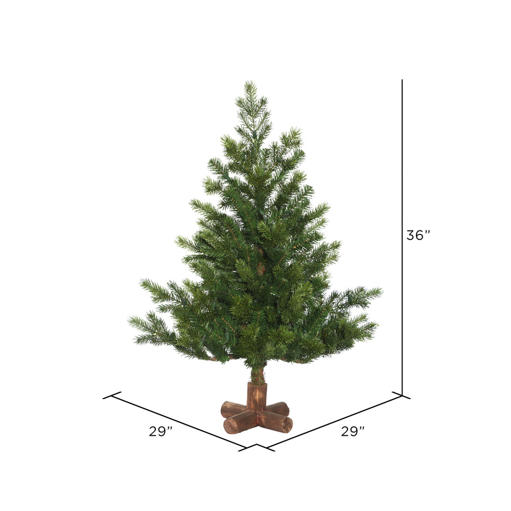 Vickerman 3' x 29" Eagle Fraser Fir Full Artificial Christmas Tree Unlit