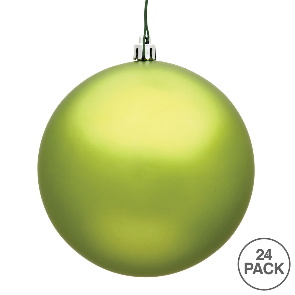 Vickerman 2.4" Lime Matte Ball Ornament 24 per Bag