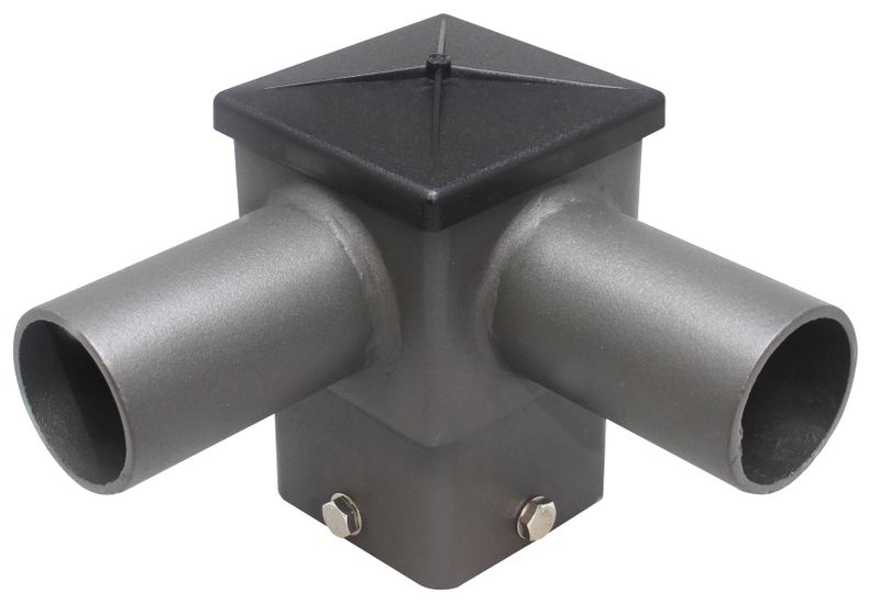 Westgate Square Horizontal Tenon, Bronze , Slips On 4" Pole, No Adaptor Needed, Outdoor Lighting, Bronze Finish