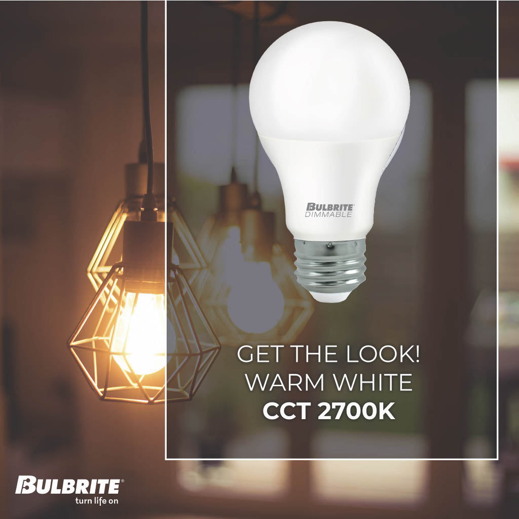 Bulbrite 774266 LED Filament 11 Watt Dimmable A19 Light Bulb with Frost Finish and Medium Screw E26 Base - 2700K(Warm White Light), 1100 Lumens