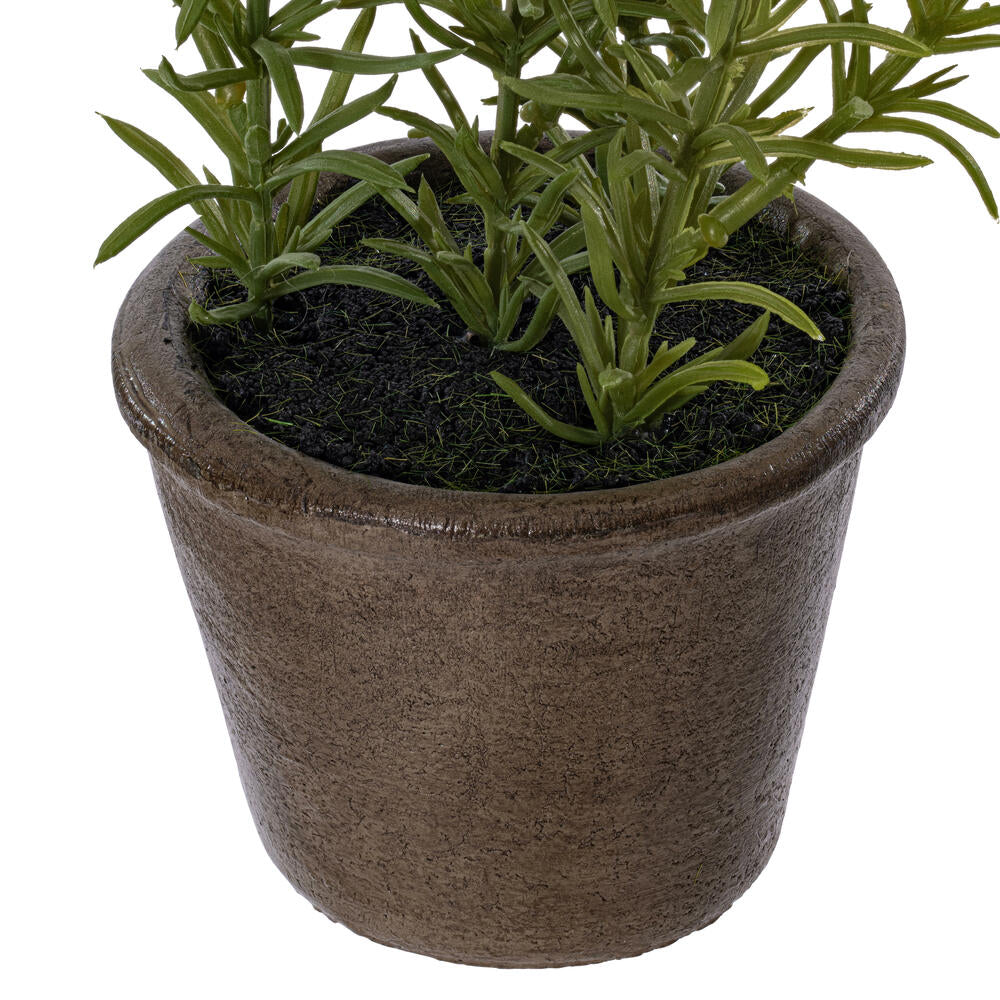 Vickerman 7" Artificial Green Potted Plant Assortment Set of 3