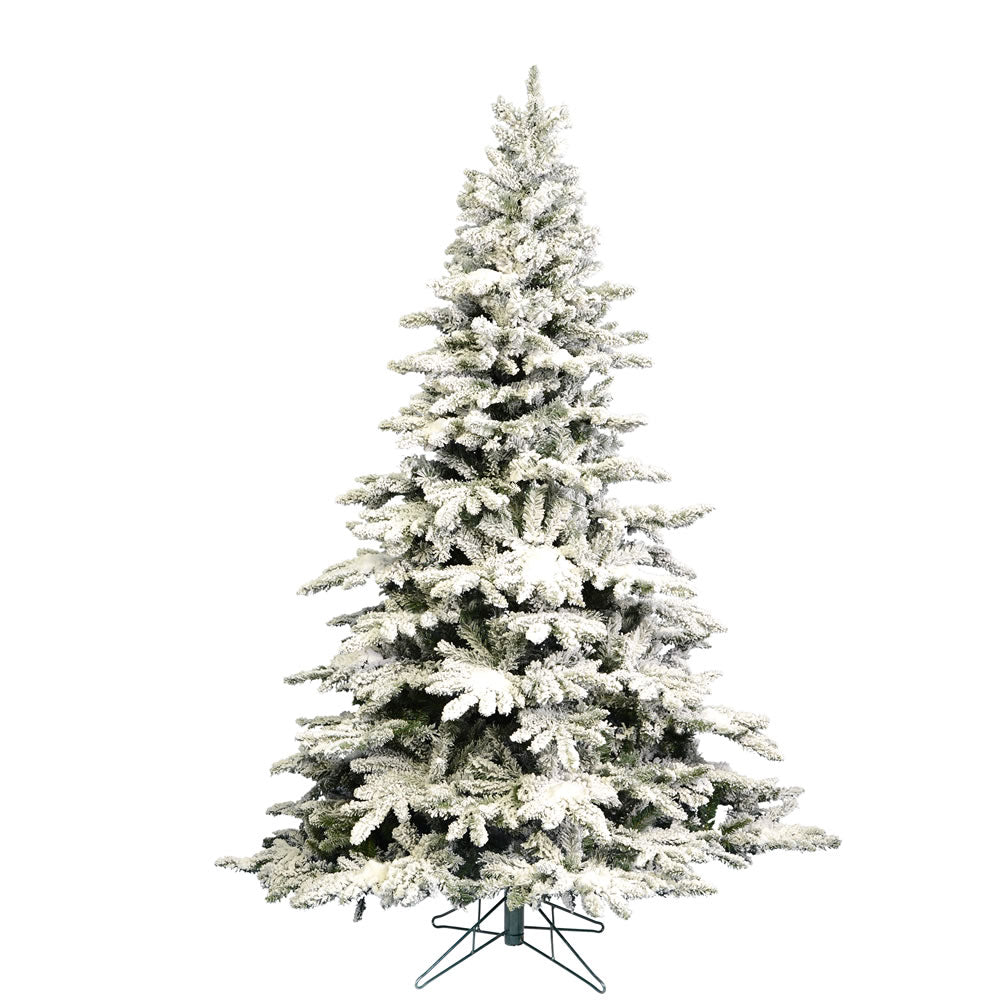 Vickerman 10' Flocked Utica Fir Artificial Christmas Tree Unlit