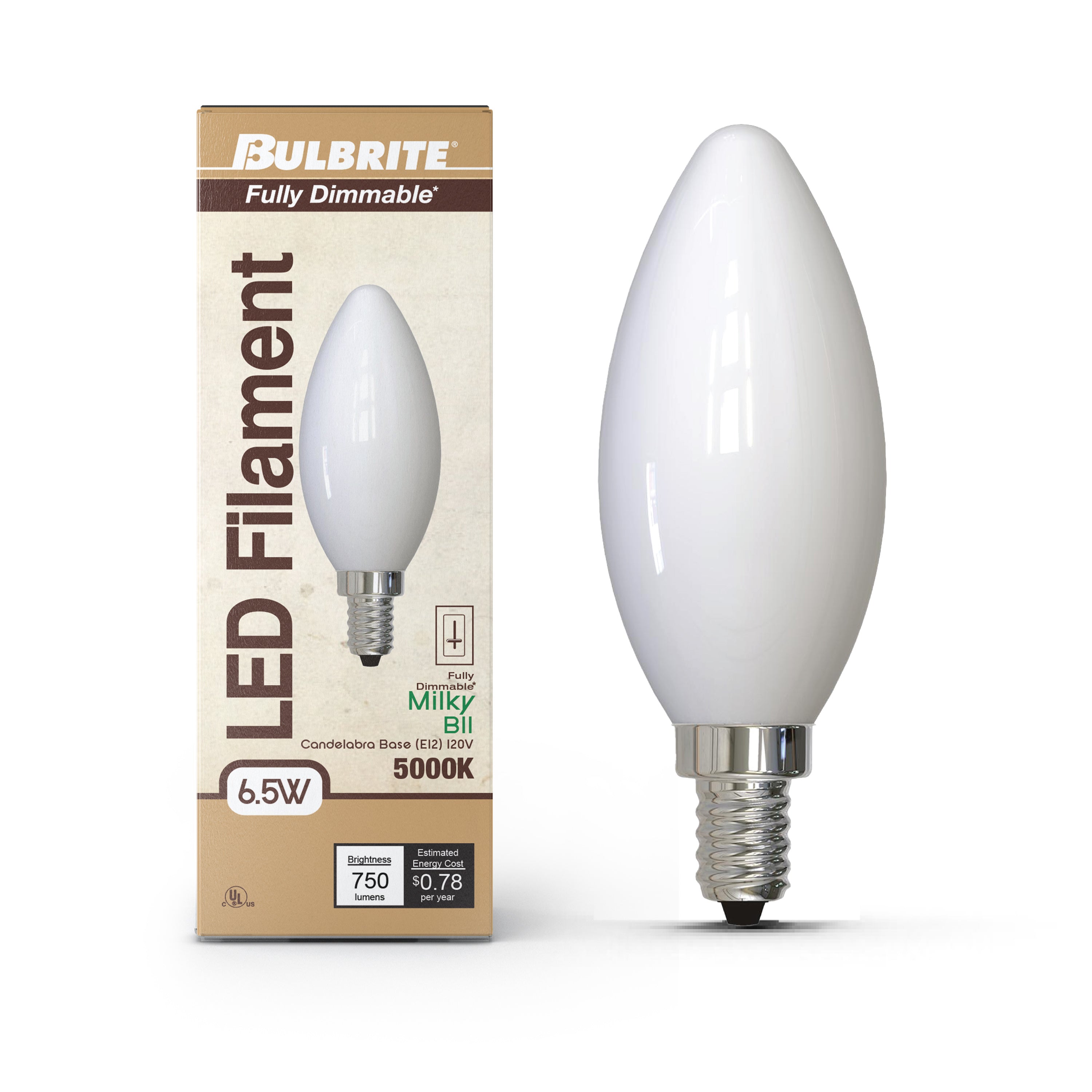 Bulbrite 776967 LED B11 Filament