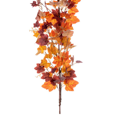 Vickerman 60" Artificial Orange Fall Maple Leaf Garland