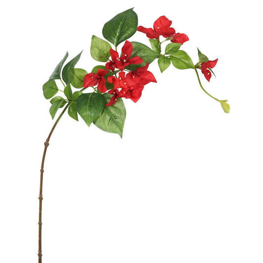 Vickerman 33" Red Single Bougainvillea Artificial floral Stem Set of 3