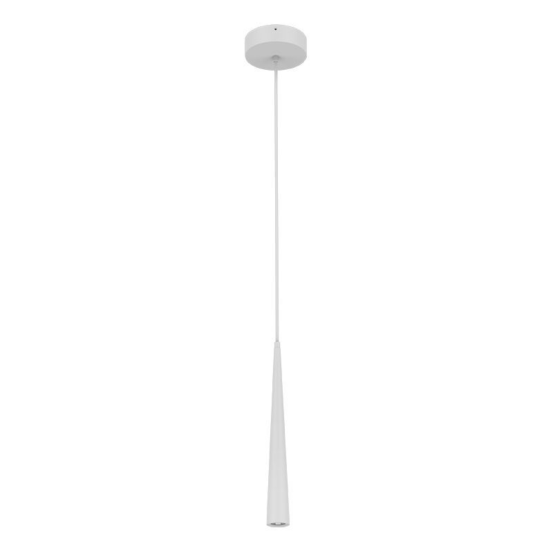 Westgate Cone-Shape Pendant Cylinder 16In X 2", 5Ft Cord, Select 3/6/9W, 30/40/50K, 0-10V Or TRIAC, Damp Loc, Wh, Residential Lighting, 3W/6W/9W, 720 Lumens Max.,  30K/40K/50K, White Finish, TRIAC And 0-10V Dimming