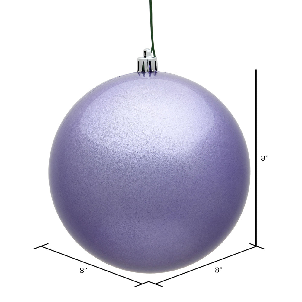 Vickerman 8" Lavender Candy Ball Ornament