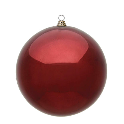 Vickerman 15.75" Burgundy Shiny Ball Ornament