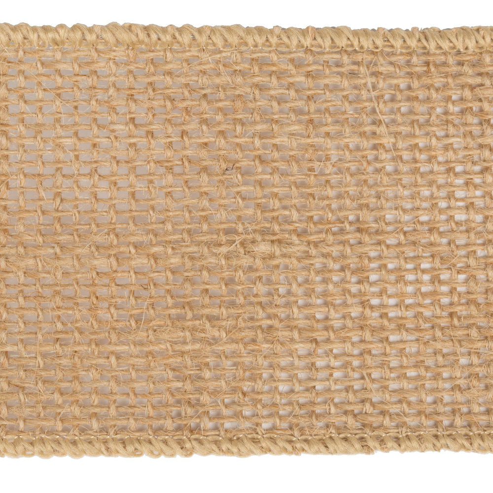 Vickerman 2.5" x 10 Yards Tan Burlap Christmas Ribbon
